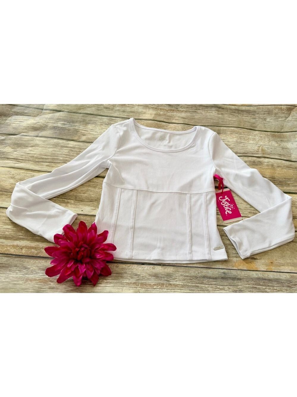 JUSTICE LONG SLEEVE TOP-SIZE MEDIUM